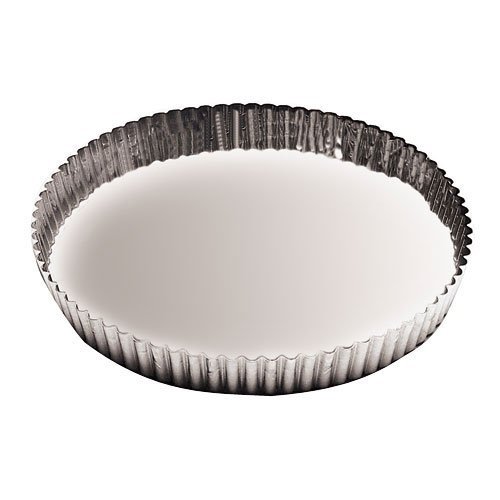 Paderno World Cuisine 11.875 Inch Fluted Non-Stick Tart Mold with Removable Bottom