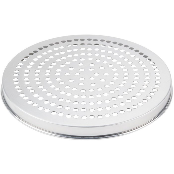American Metalcraft A4010SP 10" x 1" Super Perforated Standard Weight Aluminum Straight Sided Pizza Pan