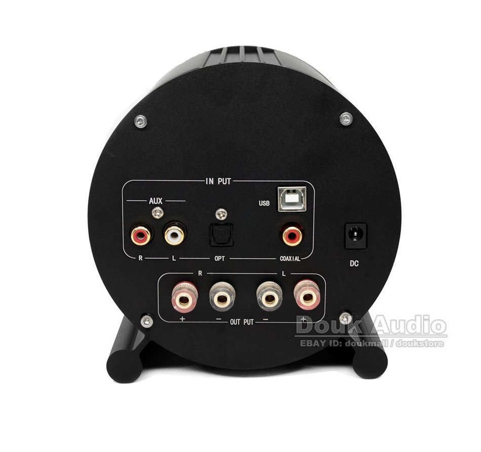 Nobsound Coaxial/Optical/USB DAC & Integrated Amplifier Digital HiFi Power Amp Black N9