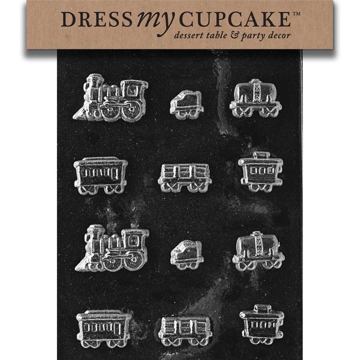 Dress My Cupcake Chocolate Candy Mold, Sugar Train