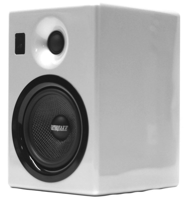 Earthquake Sound IQ52S iPod Docking Speaker System (Silver Piano Gloss, Pair) N14
