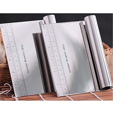 Y&XL&H Stainless Steel Chopper Dough Scraper with Scale Spatula 15cm x 11cm