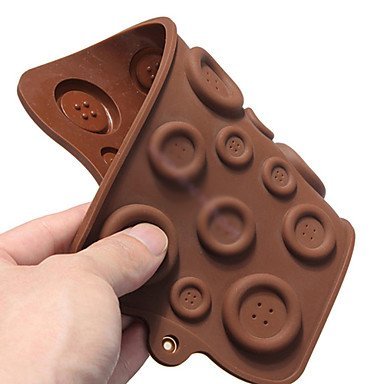 Y&XL&H Button Shaped Candy Chocolate Muffin Baking Mould Mold 2210.50.5 cm