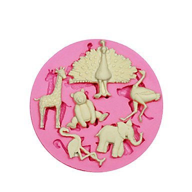 Sher Cute Multi AnimalSilicone Mould Cake Decorating Silicone Mold For Fondant Candy Crafts Jewelry PMC Resin...