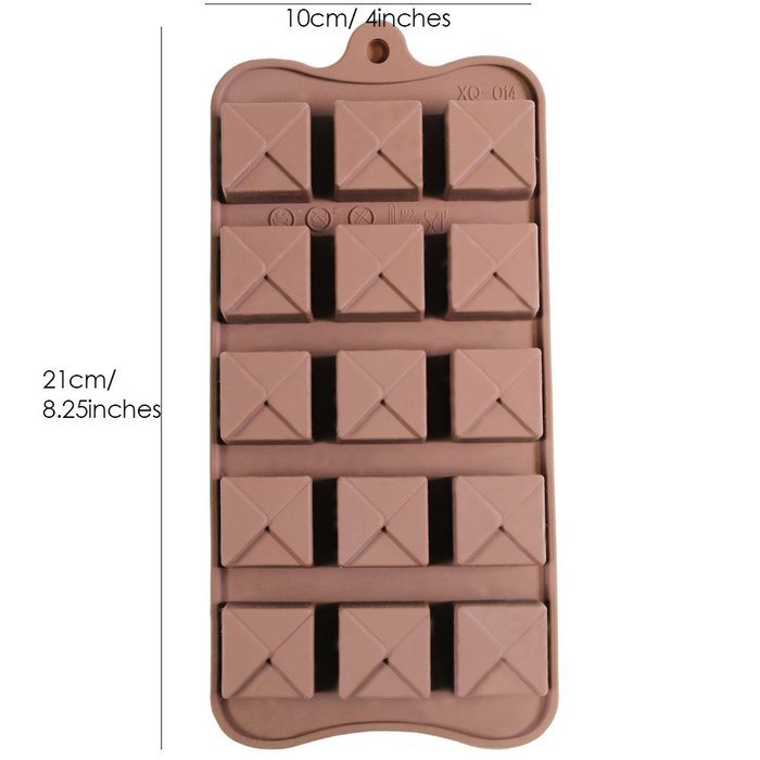 Set of 6 Flexible Silicone Chocolate Jelly Ice-cube Baking Cooling -90 Moulds- Trays by Kurtzy TM N5