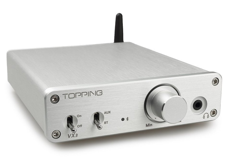 VX3 Audio Headphone AMP Digital Hi-Fi Power Stereo Amplifier Wireless Bluetooth 4.0 (Silver) N6
