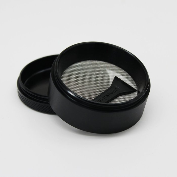Sharp Stone Official Authentic Large 4 Piece Grinder Hard Top 2.5 Inches Black + Free Performance Technology Wrist... N4