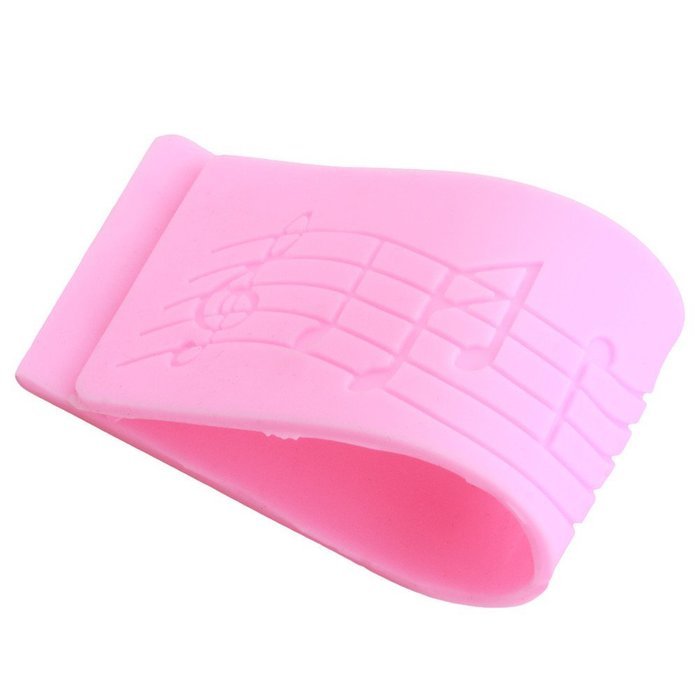 Yingwei Pink Music Note Ribbon Cutter Silicone Cake Decoration Tool N3