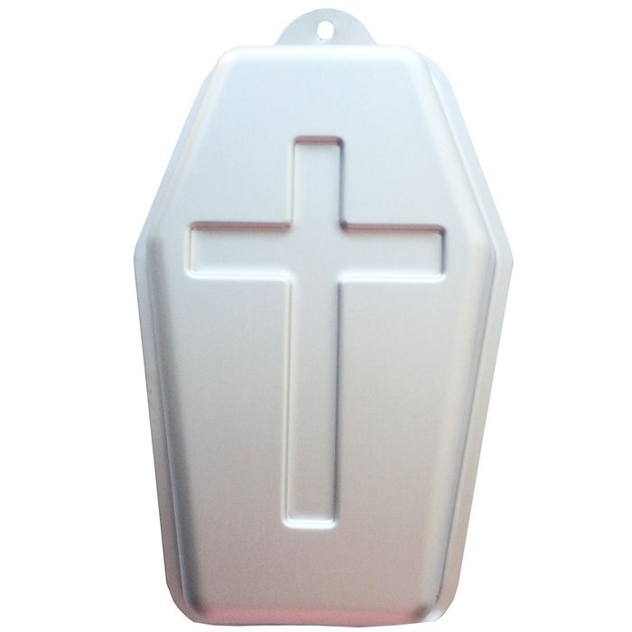 Halloween Coffin Metal Cake Tin Novelty Pastry Baking Pan mold novelty baking pan approx. 170X215X55MM