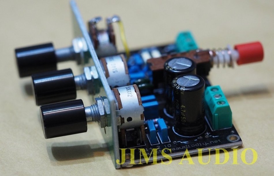 Passive stereo tone control w/ loudness button assembled low distortion N3