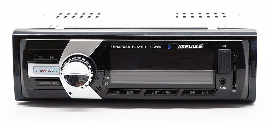 Car Stereo Impulse Wireless Bluetooth with Remote control, Car Stereo Receiver with 20 watts x 4, USB Port, SD... N4
