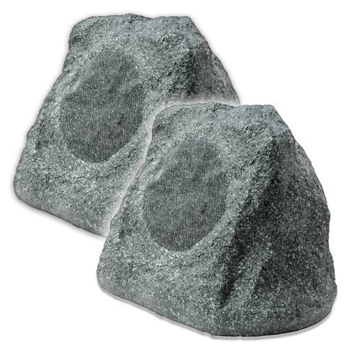 OSD Audio 6.5-inch Outdoor Rock Speaker Pair, Sandstone N2