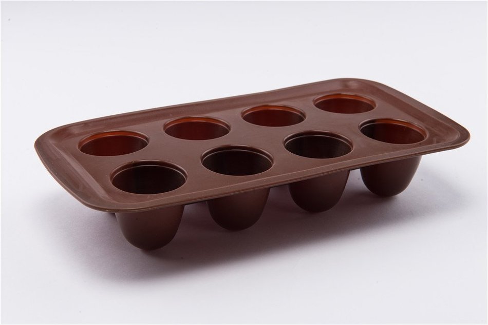 8 Cavity Round Silicone Handmade Cake Ice Pudding Soap Making Moulds N7