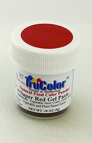 TruColor Natural Gel Paste Powder (Sm. Jar) Super Red Gel Paste