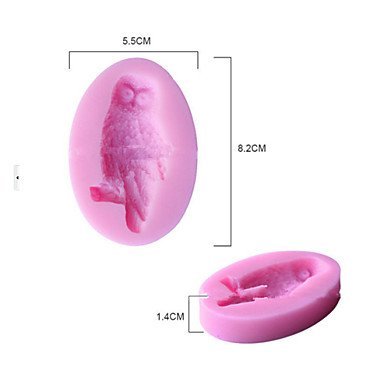 Sher Owl Shape Fondant Mold Cake Decoration Mold N2