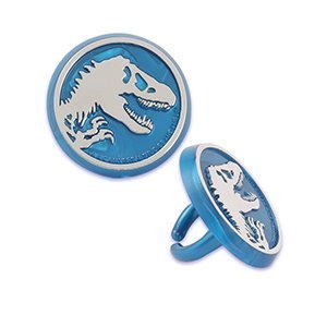 JURASSIC WORLD CUPCAKE RINGS - 12 COUNT