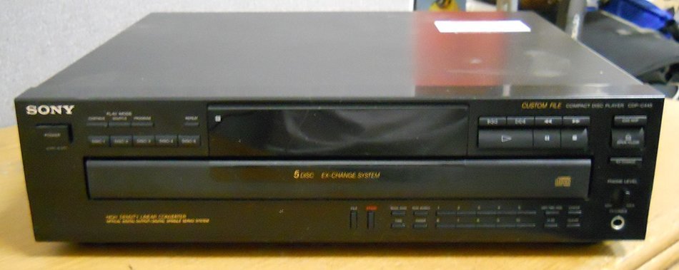 Sony CDP-C445 Compact Disc Player 5 Disc Changer