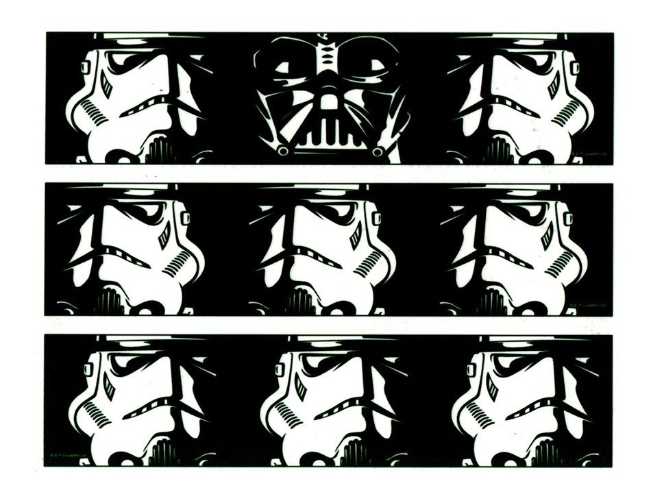Whimsical Practicality Star Wars Darth Vader & Storm Trooper Cake Strips