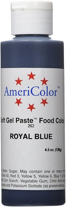 Americolor Soft Gel Paste Food Color, 4.5-Ounce, Royal Blue N8