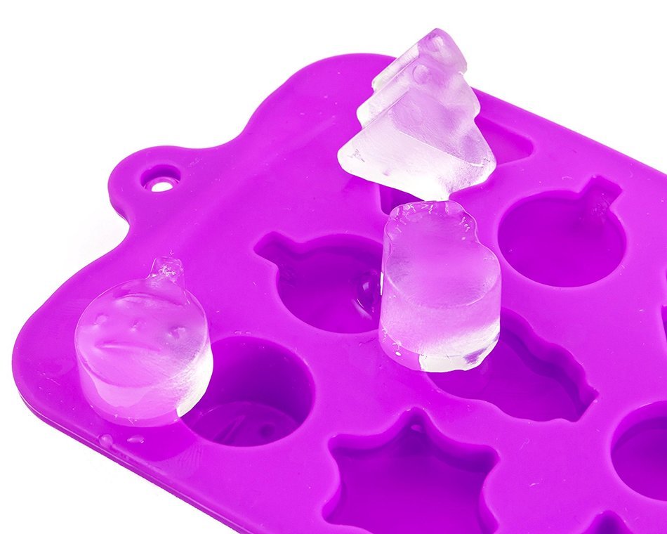 Christmas Candy Molds by Sylvia's Healthy, BPA-Free Non-Stick, 3-Pack of 2 Christmas and 1 Cute Shape Trays, Make... N8