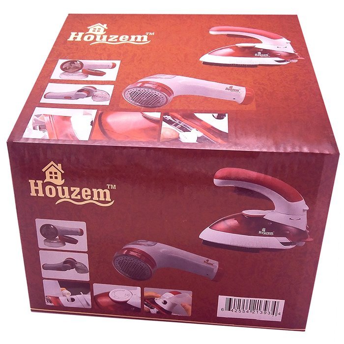 Travel Steam Iron & Fabric Shaver Set by Houzem&trade; Compact, Lightweight Design &ndash; Stainless Steel, Non-Stick, Anti-Drip... N6