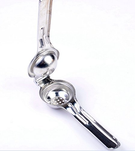 Action Stainless Steel Lemon Squeezer - Professional Manual Citrus Juice Press (Stainless Steel) N2