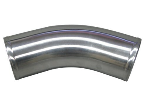 3.5 Inch OD Universal Aluminum Pipe 45 Degree 10 Inch Length by CXRacing