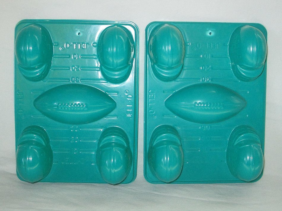 Set of 2 - NFL Football Helmet Jell-O Jiggler Candy Soap Molds