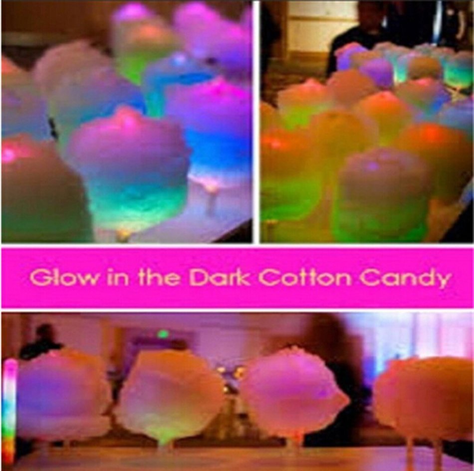 8 Function LED Cotton Candy Glo Cones 50 Count (30, White) N4