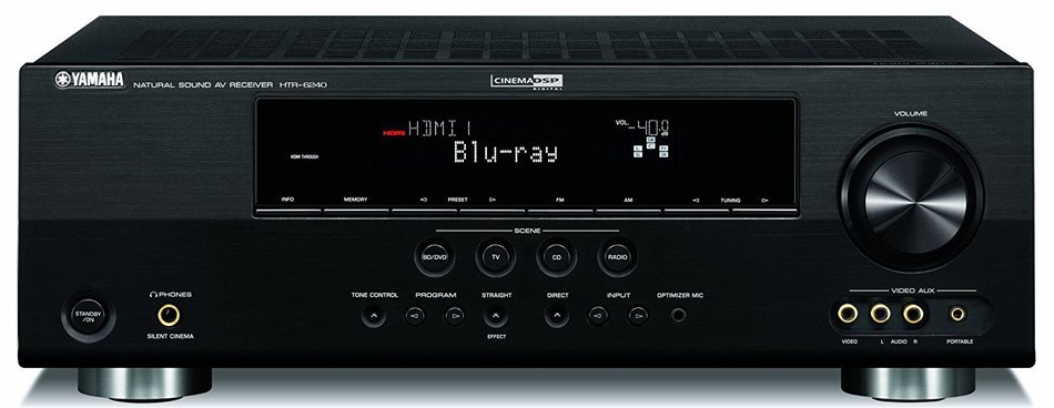 Yamaha HTR-6240BL 525-Watt 5-Channel Home Theater Receiver (Discontinued by Manufacturer) N2