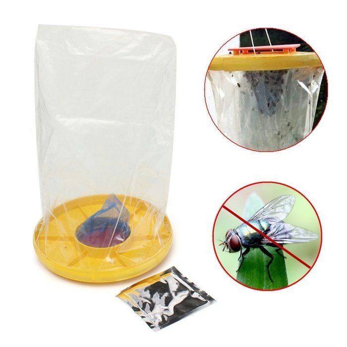 Kitchen House Pest Red Drosophila Fruit Fly Trap Top Catcher Ultimate Catcher Insect Bug Killer Cage Safe Bag N2