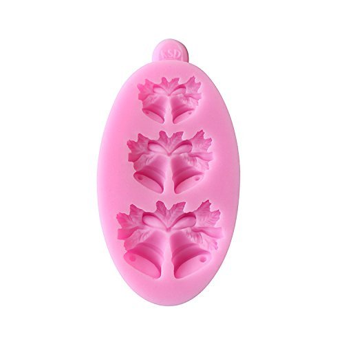 Mr.S Shop 3D Christmas Gift Christmas Bells Silicone Biscuit Fondant Mold Jelly Chocolate Mould Cake Decorating... N3