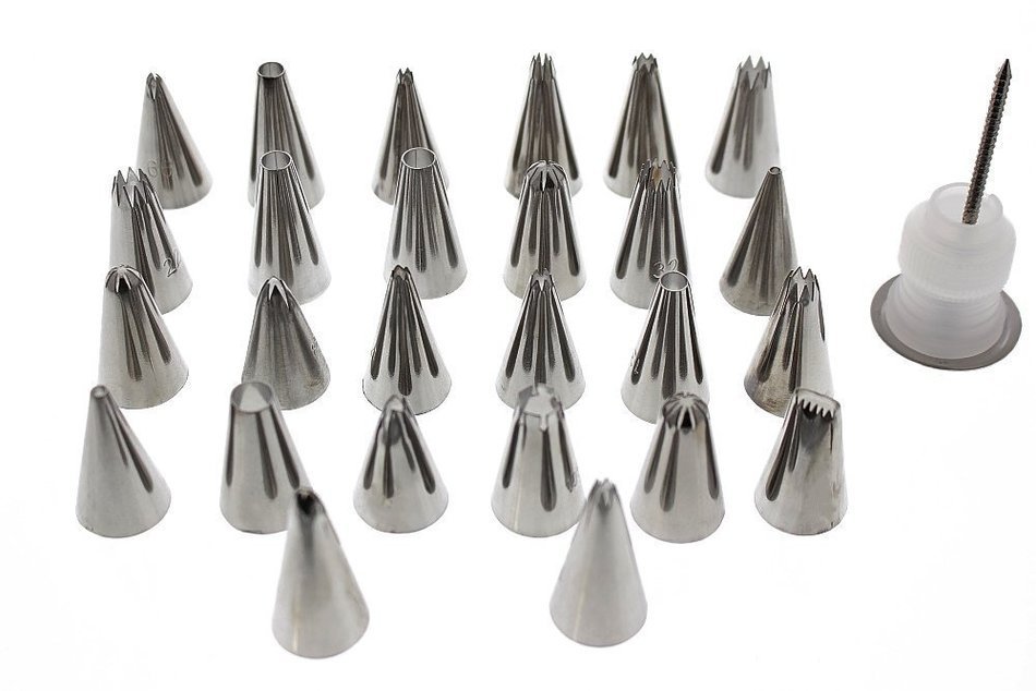 StarSide New 3 Pcs Sphere Ball Tips Russian Icing Piping Nozzles Tips Pastry Cake Fondant Cupcake Buttercream... N10