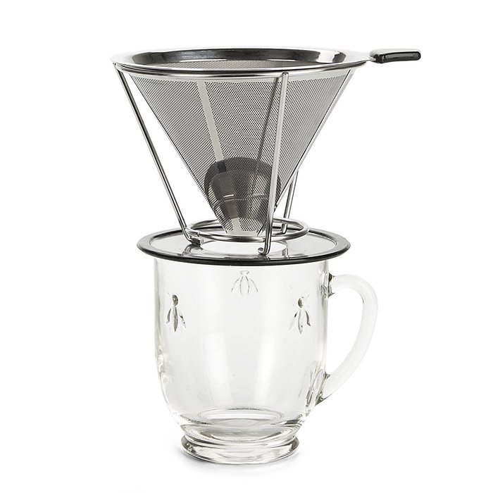 Coffee dripper.Best Pour over coffee makerer Stainless steel 18/8(304) Paperless and reusable coffee dripper stand... N6
