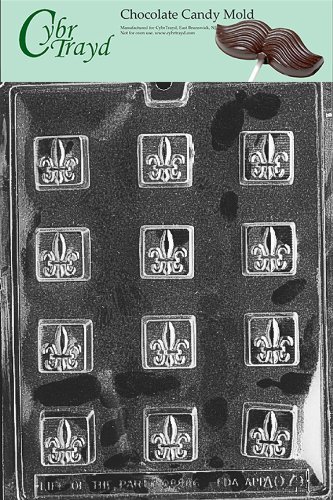 Cybrtrayd AO079 Fleur-de-lis All Occasions Chocolate Candy Mold