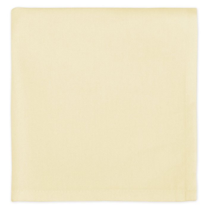 DII 100% Cotton, Machine Washable Everyday Basic Buffet Napkin, 16 x 16", Cream, Set of 12 N5