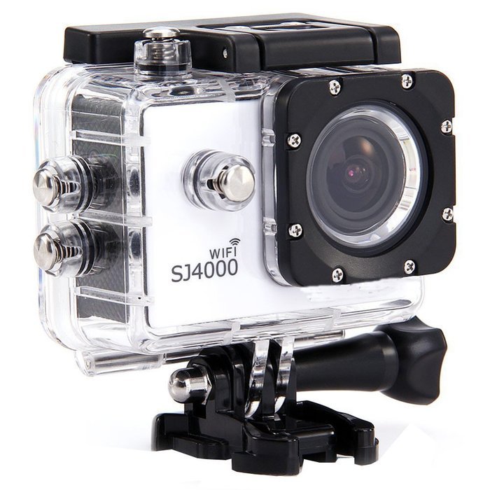 Generic Pangu 1080P 1.5 Inch 12MP 170 Degree Full HD Micro USB 2.0 Wifi SJ4000 Sports DV Camera (White) N2