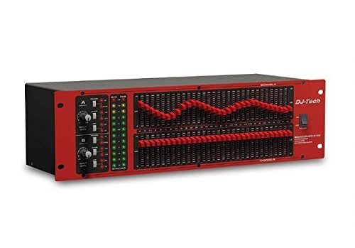 DJTECH SOUNDGRAPH6102 2-Channel 31-Band Graphic Equalizer