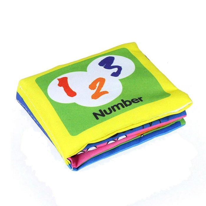 Picture Cognize Book，BeautyVan Intelligence Development New Soft Cloth Baby Learn Picture Cognize Book (D) N10