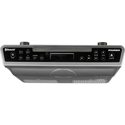 Sylvania Wireless Under the Cabinet Kitchen CD Player Radio Bluetooth Speaker System N2