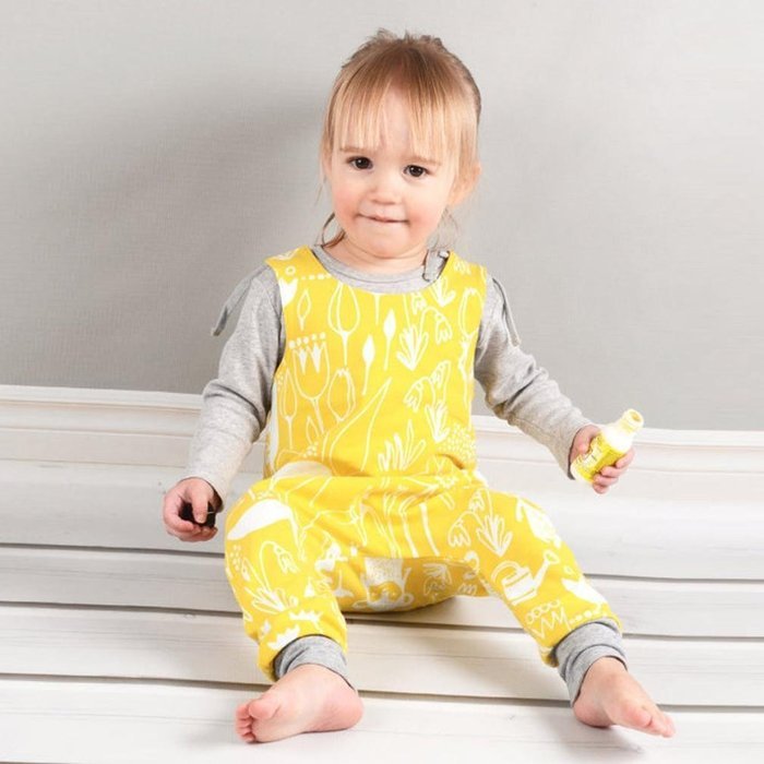 Bodysuit ,BeautyVan Cute Baby Kids Flowers Elf Printing Waistcoat Vest Bodysuit T-shirt Outfits (24M, Yellow) N2