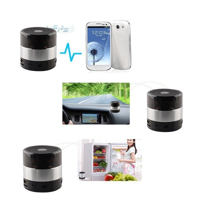 Deli Mini Bluetooth Lound Speaker - Portable Multimedia Speaker Wireless Stereo Soundbox Handsfree Subwoofer Built... N5