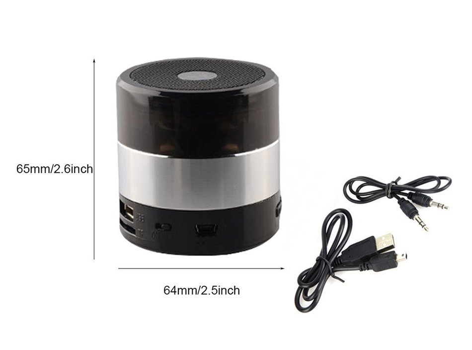 Deli Mini Bluetooth Lound Speaker - Portable Multimedia Speaker Wireless Stereo Soundbox Handsfree Subwoofer Built... N6