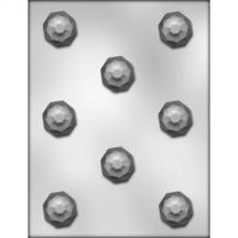 3 Pack, 1-1/4" Faceted Dome Choc Mold