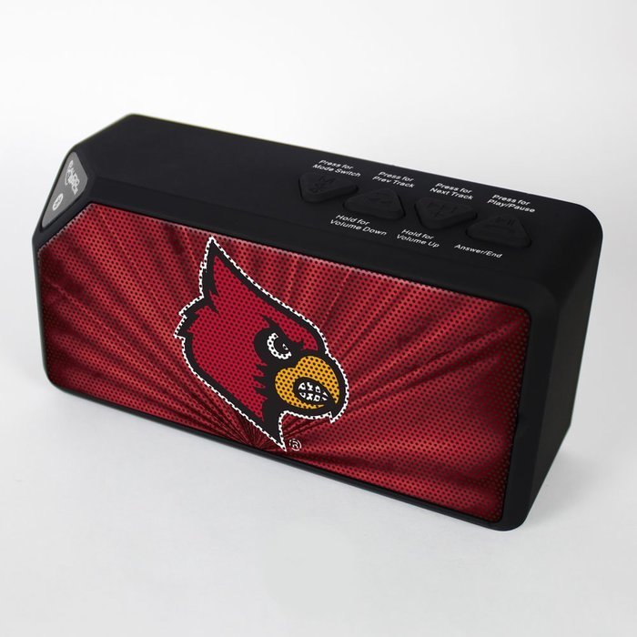 NCAA Louisville Cardinals BX-100 Bluetooth Speaker, Black