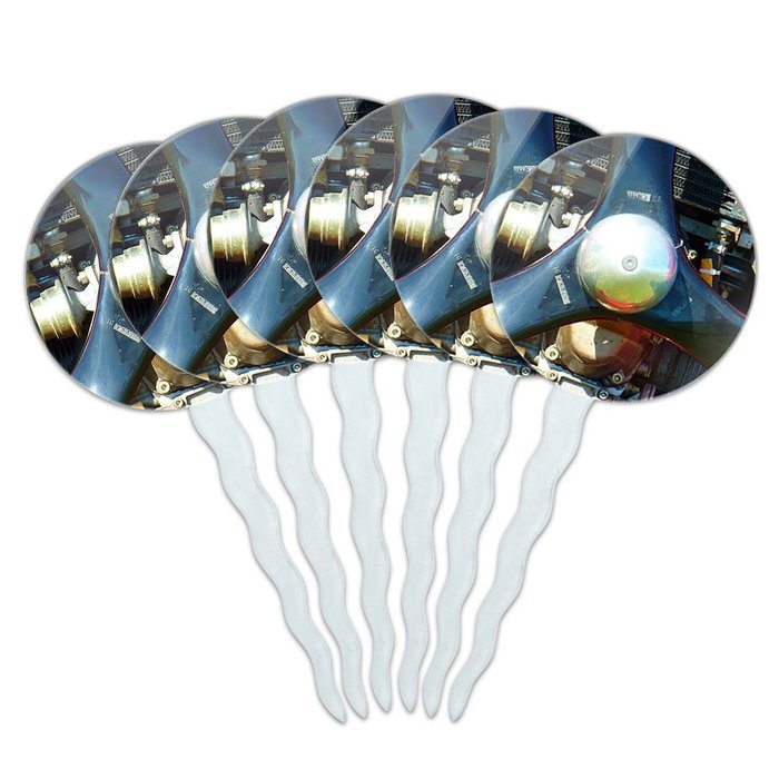 Set of 6 Cupcake Picks Toppers Decoration Places and Things - Machu Picchu Peru Travel N25