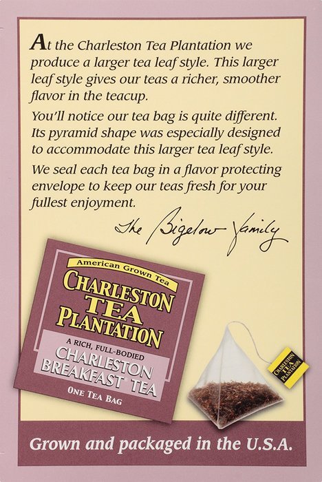 American Classic Pyramid Teabags, Charleston Breakfast, 12 Count N2