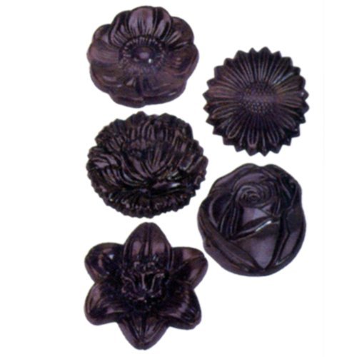 Fat Daddio's Flower Bouquet Polycarbonate Candy Mold 10-Piece Tray