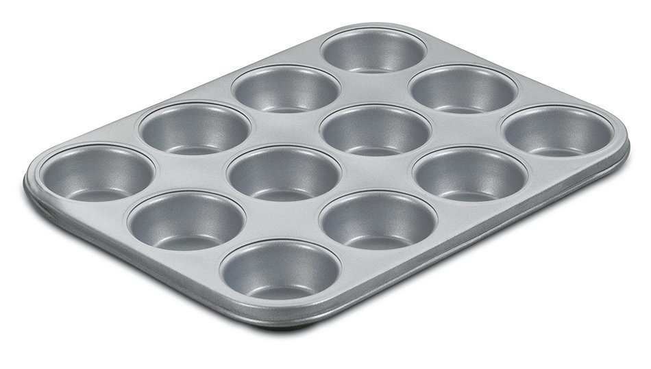 Cuisinart AMB-12MPCH Chef's Classic Nonstick Bakeware 12-Cup Muffin Pan, Champagne N2