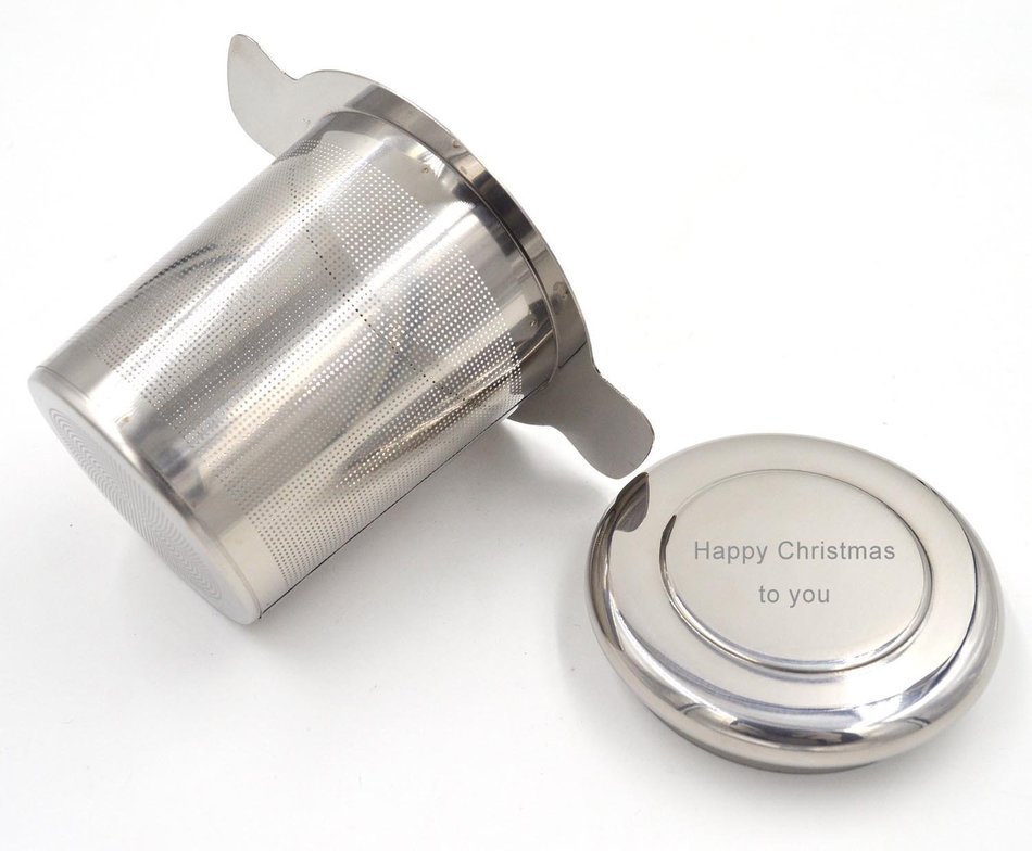 Custom your exclusive tea infuser stainless steel loose leaf tea strainer (name, text, and logo) N5